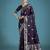 plum silk blend banarasi jacuard work saree with unstitched blouse piece