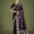 wine silk blend banarasi jacuard work saree with unstitched blouse piece