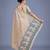 off white rama silk blend banarasi jacuard work saree with unstitched blouse piece