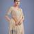 off white rama silk blend banarasi jacuard work saree with unstitched blouse piece