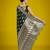 green silk blend banarasi jacuard work saree with unstitched blouse piece