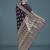 plum silk blend banarasi jacuard work saree with unstitched blouse piece