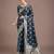 rama silk blend banarasi jacuard work saree with unstitched blouse piece