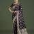 wine silk blend banarasi jacuard work saree with unstitched blouse piece