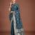 rama silk blend banarasi jacuard work saree with unstitched blouse piece
