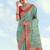 rama silk blend banarasi jacuard work saree with unstitched blouse piece