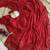 Red georgette embroidered  with sequins work