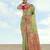 pista silk blend banarasi jacuard work saree with unstitched blouse piece