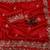 Red tissue embroidered  with sequins work