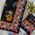 Black crepe printed  with floral print