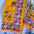 Mustard crepe printed  with floral print