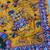 Mustard crepe printed  with floral print
