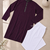 Purple color with linen fabric men's kurta payjama set