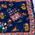 Navy blue crepe printed  with floral print
