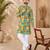 Multi color digital print with chikankari embroidery work rayon men's kurta payjama set