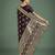 maroon silk blend banarasi jacuard work saree with unstitched blouse piece