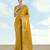 yellow silk blend banarasi jacuard work saree with unstitched blouse piece
