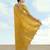 yellow silk blend banarasi jacuard work saree with unstitched blouse piece
