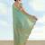 rama silk blend banarasi jacuard work saree with unstitched blouse piece