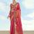 pink silk blend banarasi jacuard work saree with unstitched blouse piece