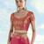 pink silk blend banarasi jacuard work saree with unstitched blouse piece