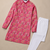 Pink color digital print with chikankari embroidery work rayon men's kurta payjama set