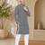 Black color handcrafted luckhnawi chikankari cotton men's kurta payjama set