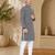 Black color handcrafted luckhnawi chikankari cotton men's kurta payjama set