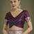 wine silk blend banarasi jacuard work saree with unstitched blouse piece