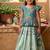 Kids tissue silk embroidered lehenga choli with mission work blouse