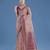 purple silk blend banarasi jacuard work saree with unstitched blouse piece