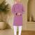 Maroon color handcrafted luckhnawi chikankari cotton men's kurta payjama set