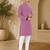 Maroon color handcrafted luckhnawi chikankari cotton men's kurta payjama set