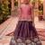 Kids moss satin elephant motif cutdana work lehenga with zari silk peplum blouse