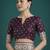 wine silk blend banarasi jacuard work saree with unstitched blouse piece