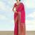pink silk blend banarasi jacuard work saree with unstitched blouse piece