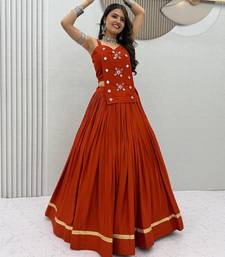 COTTON FABRIC HANDWORK REAL CODI NAVRATRI  LEHNGHA CHOLI