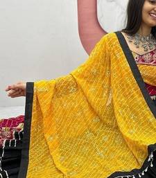 REYON COTTON EMBROIDERY THRED WORK NAVRATRI LEHNGHA CHOLI