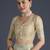 cream silk blend banarasi jacuard work saree with unstitched blouse piece