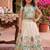 Offwhite viscose tissue with animal embroidered lehenga choli set for kids