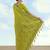 Parrot green banarasi silk blend jacuard work saree with unstitched blouse piece