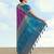 Purple banarasi silk blend jacuard work saree with unstitched blouse piece