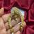Gold Plated Temple Hair Brooch: Antique Matte Finish Jada Billa with Jhumka Drops