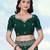 Green georgette embroidery work saree with unstitched blouse piece