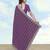 Lavender georgette embroidery work saree with unstitched blouse piece
