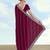 Wine georgette embroidery work saree with unstitched blouse piece