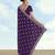 Purple georgette embroidery work saree with unstitched blouse piece