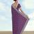 Lavender georgette embroidery work saree with unstitched blouse piece