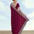 Wine georgette embroidery work saree with unstitched blouse piece
