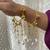 Gold Cowrie Shell Kaleere with Pearl Drops | Bohemian Bridal Bangles for Haldi Mehendi